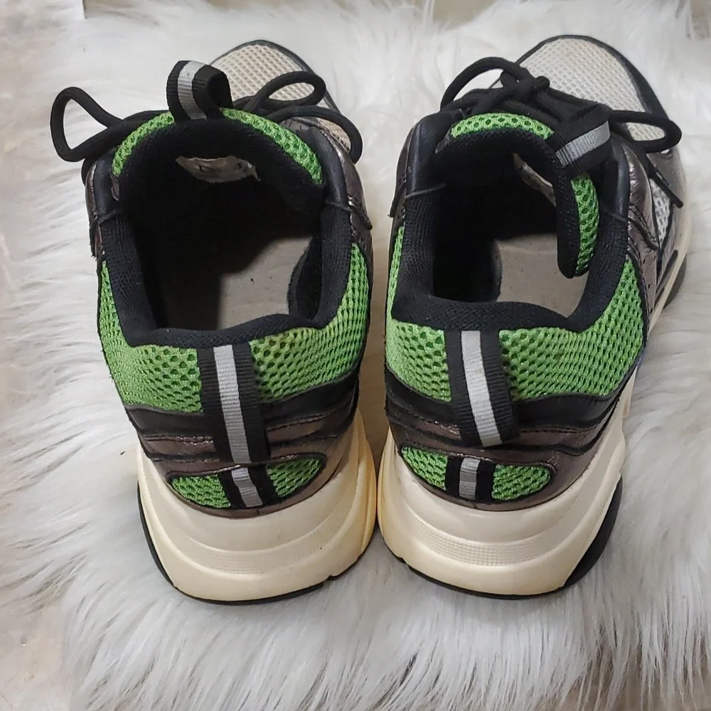 Dior homme green silver sneakers size 38 us 8 - Picture 12 of 17